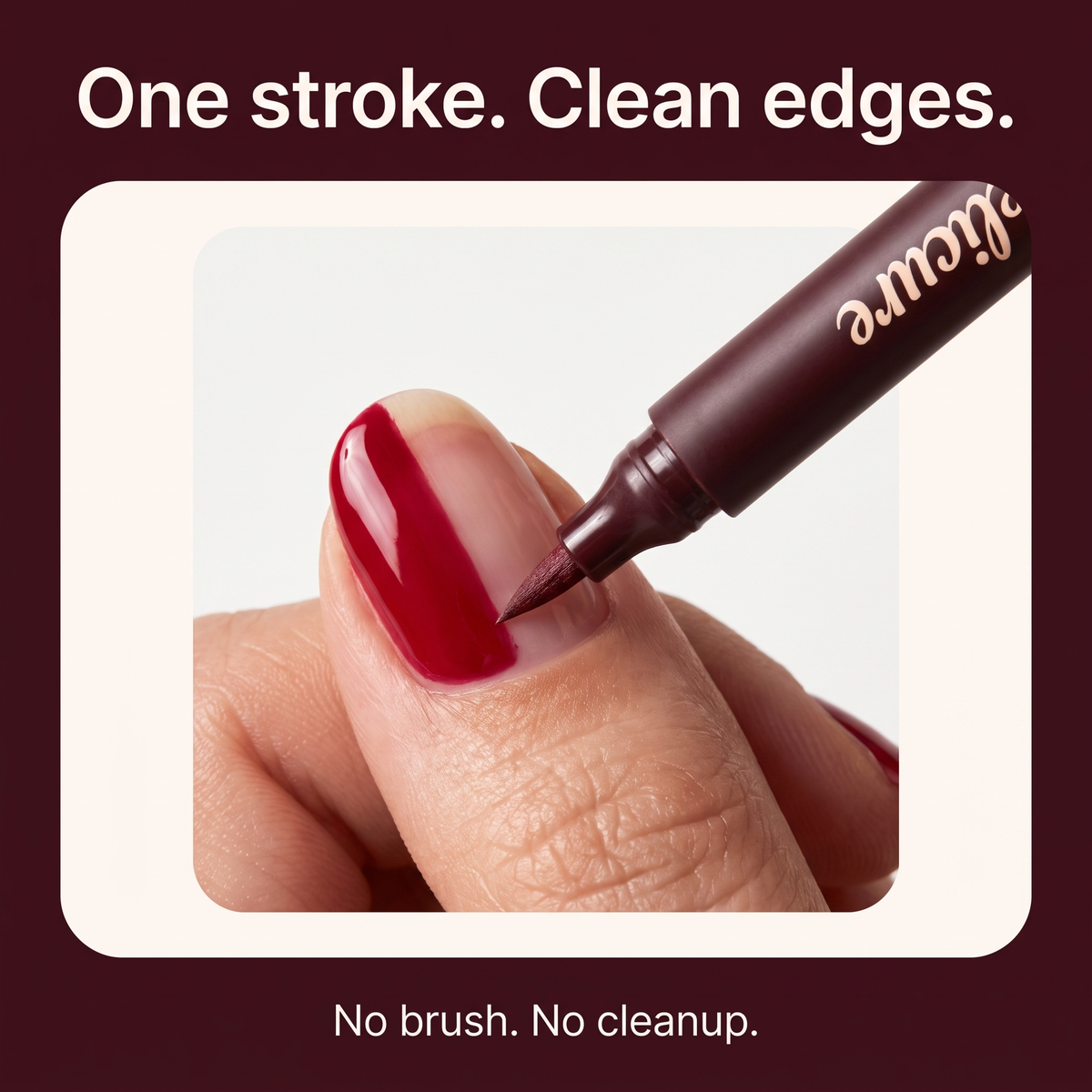 Gelicure Nail Pen: one stroke, clean edges